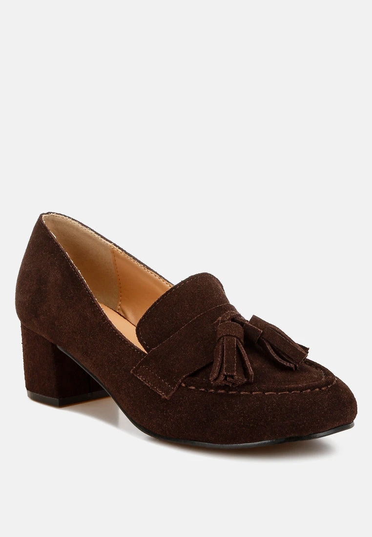 Aloha Tassels Detail Genuine Suede Loafers 4 Aloha Tassels Detail Genuine Suede Loafers - Image 2