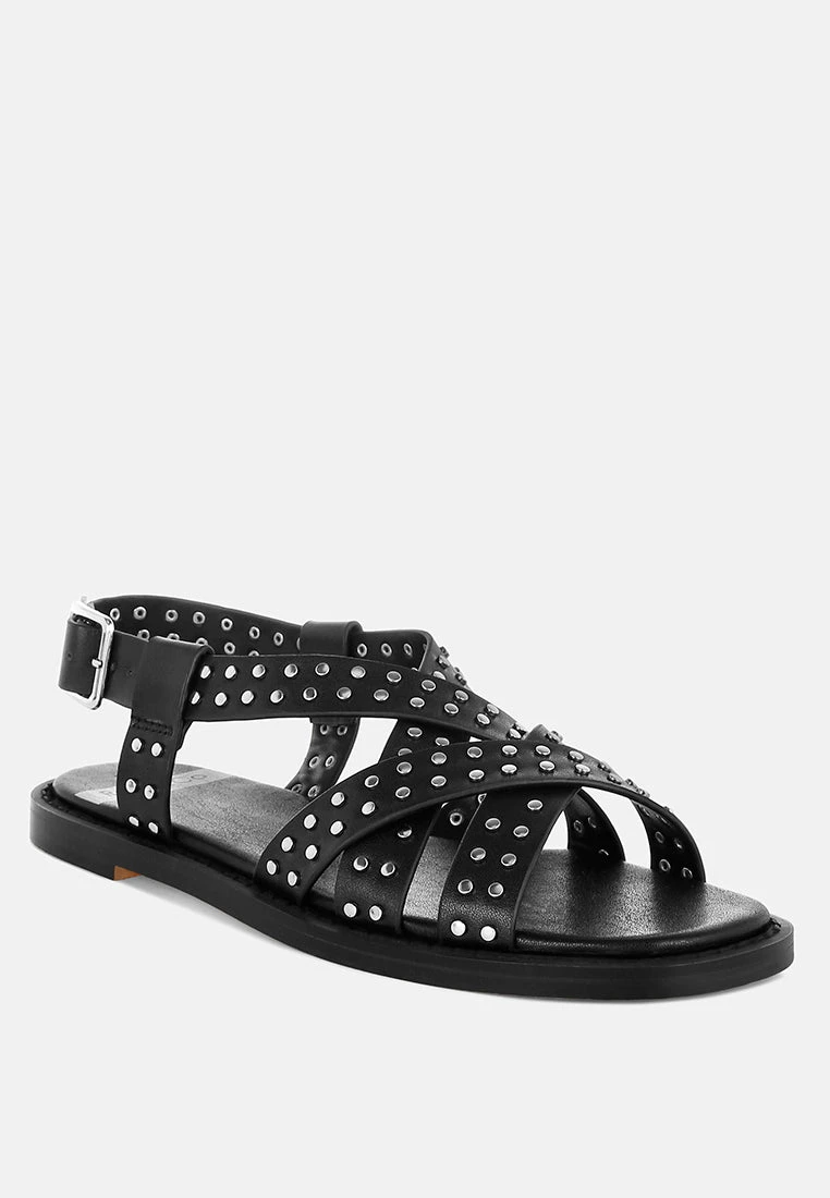 Anemone Studded Flat Gladiator Sandals 9 Anemone Studded Flat Gladiator Sandals - Image 7