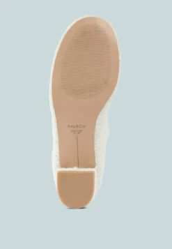 Antara Tweed Mary Jane Sandals 17 Antara Tweed Mary Jane Sandals -Rag & Co Antara Tweed Mary Jane Sandals RCSH5133 WHITE 1 852dce2a 40fc 447e 8e87 c28da4a4b6df