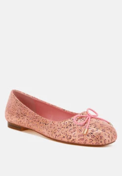 Apollon Bow Detail Foil Print Suede Ballerinas 23 Apollon Bow Detail Foil Print Suede Ballerinas -Rag & Co Apollon Bow Detail Embossed Suede Ballerinas RCSH5125 Pink 7 ba6861bd 5743 4ba0 a241 ddd24afefbfd