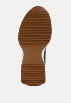 Athion Studded Real Leather Sneakers 24 Athion Studded Real Leather Sneakers -Rag & Co AthionStuddedRealLeatherSneakersRCSH5551 3