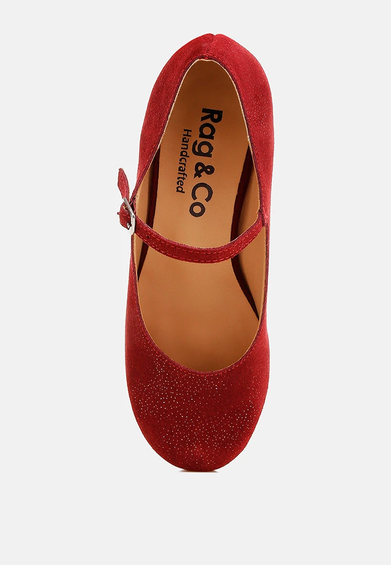 Bettola Shimmer Suede Mary Jane Sandals 6 Bettola Shimmer Suede Mary Jane Sandals - Image 4