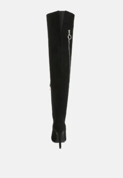 TSARINA Black Zip Around Long Boot 12 TSARINA Black Zip Around Long Boot -Rag & Co BlackZipAroundLongBoot RCSH3344 Black 1