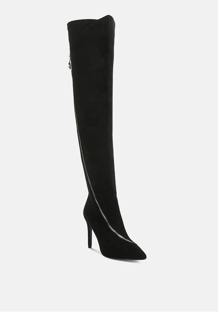 TSARINA Black Zip Around Long Boot 3 TSARINA Black Zip Around Long Boot