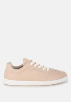 Bostonia Real Leather Casual Sneakers -Rag & Co Bostonia Real Leather Casual Sneakers RCSH5553 BEIGE 5