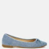 Vigilante Bow Detail Denim Ballerinas 2 Vigilante Bow Detail Denim Ballerinas -Rag & Co Bow Detail Denim Ballerinas RCSH4919 DENIM BLUE 10