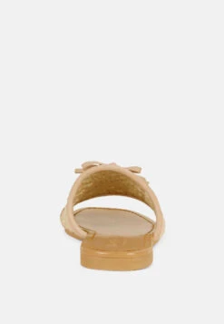 CEDAR Handwoven Natural Latte Tassel Flats 12 CEDAR Handwoven Natural Latte Tassel Flats -Rag & Co CEDARHandwovenNaturalLatteTasselFlats RCSH2950 Latte 6