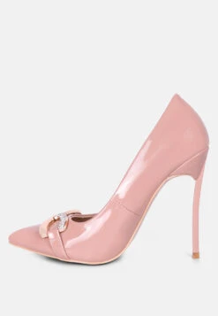 COCKTAIL Buckle Embellished Stiletto Pump Shoes In Blush 11 COCKTAIL Buckle Embellished Stiletto Pump Shoes In Blush -Rag & Co COCKTAILDiamanteStilettoPumpShoesinBlush RCSH3868Blush 4 1d62b906 8438 4514 860d 5577f92be673
