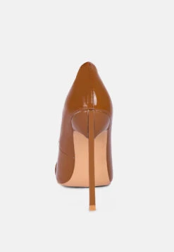 COCKTAIL Buckle Embellished Stiletto Pump Shoes In Camel 12 COCKTAIL Buckle Embellished Stiletto Pump Shoes In Camel -Rag & Co COCKTAILDiamanteStilettoPumpShoesinCamel RCSH3868Camel 6