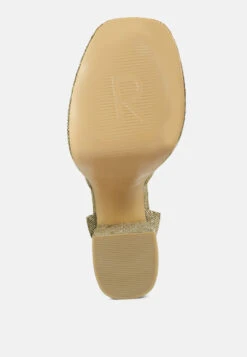 COSETTE Diamante Embellished Ankle Strap High Block Heel Sandals In Beige 16 COSETTE Diamante Embellished Ankle Strap High Block Heel Sandals In Beige -Rag & Co COSETTEDiamanteEmbellishedAnkleStrapHighBlockHeelSandalsinBeige rcsh4185 beige 8