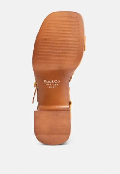 CRISTINA Cross Strap Embellished Heels In Light Tan 18 CRISTINA Cross Strap Embellished Heels In Light Tan -Rag & Co CRISTINACrossStrapEmbellishedHeelsinLightTanRCSH4210Tan 1