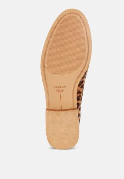 Cacani Leopard Print Heeled Loafers 11 Cacani Leopard Print Heeled Loafers -Rag & Co CacaniLeopardPrintHeeledLoafersRCSH5640LEOPARD 2