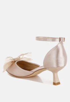 Cadell Bow Detail Satin Sandals -Rag & Co Cadell Bow Detail Satin Sandals RCSH5114 BEIGE 11 971af0e2 f9ad 433e 91e9 53f2a926c80b