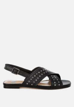 Calluna Stud Embellished Buckled Flats 17 Calluna Stud Embellished Buckled Flats -Rag & Co Calluna Stud Embellished Buckled Flats RCSH5592 1