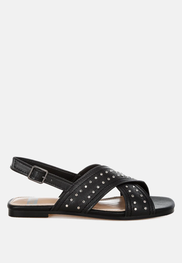 Calluna Stud Embellished Buckled Flats 8 Calluna Stud Embellished Buckled Flats - Image 6