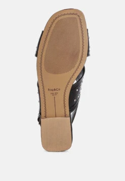 Calluna Stud Embellished Buckled Flats 21 Calluna Stud Embellished Buckled Flats -Rag & Co Calluna Stud Embellished Buckled Flats RCSH5592 8