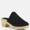 DARCIE Black Suede Clogs 2 DARCIE Black Suede Clogs -Rag & Co DARCIESuedeClogs RCSH2242 black 6