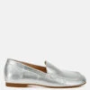 Dama Metallic Pleather Loafers -Rag & Co DamaMetallicPleatherLoafersRCSH5121SILVER 5