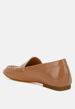 Dama Patent Pleather Loafers 15 Dama Patent Pleather Loafers -Rag & Co DamaMetallicPleatherLoafersRCSH5121 9