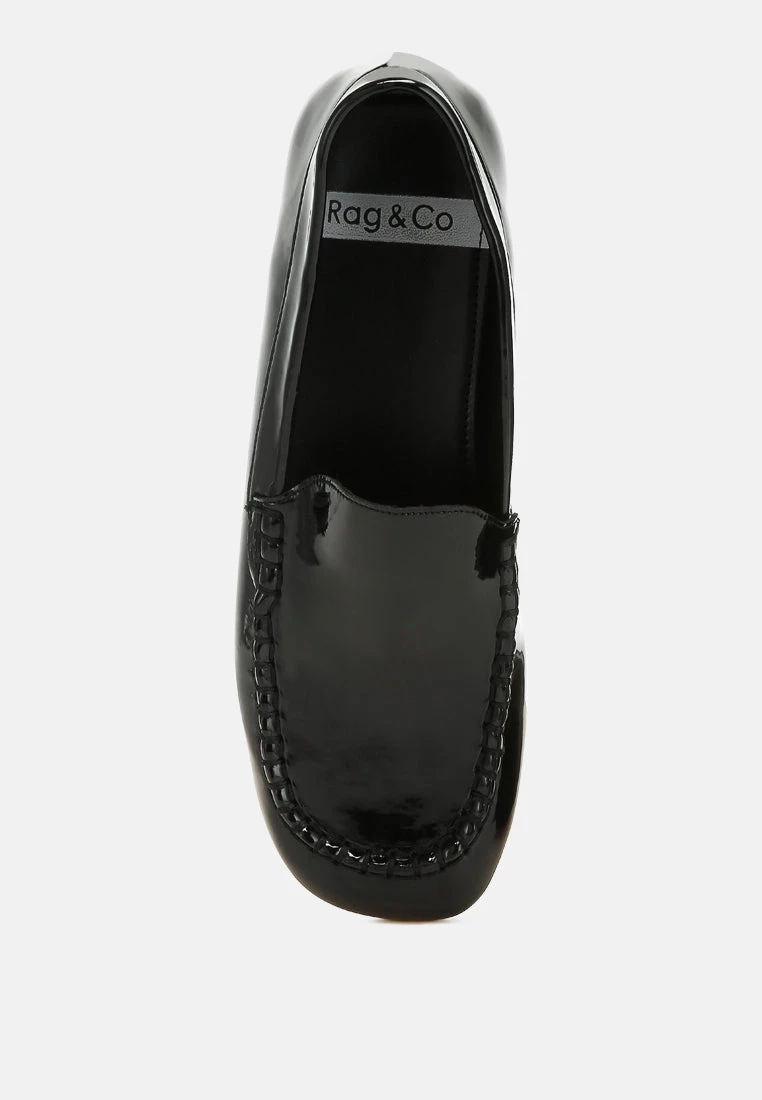 Dama Patent Pleather Loafers 12 Dama Patent Pleather Loafers - Image 10
