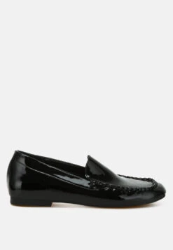 Dama Patent Pleather Loafers 18 Dama Patent Pleather Loafers -Rag & Co Dama Patent Pleather Loafers RCSH5121 BLACK 5