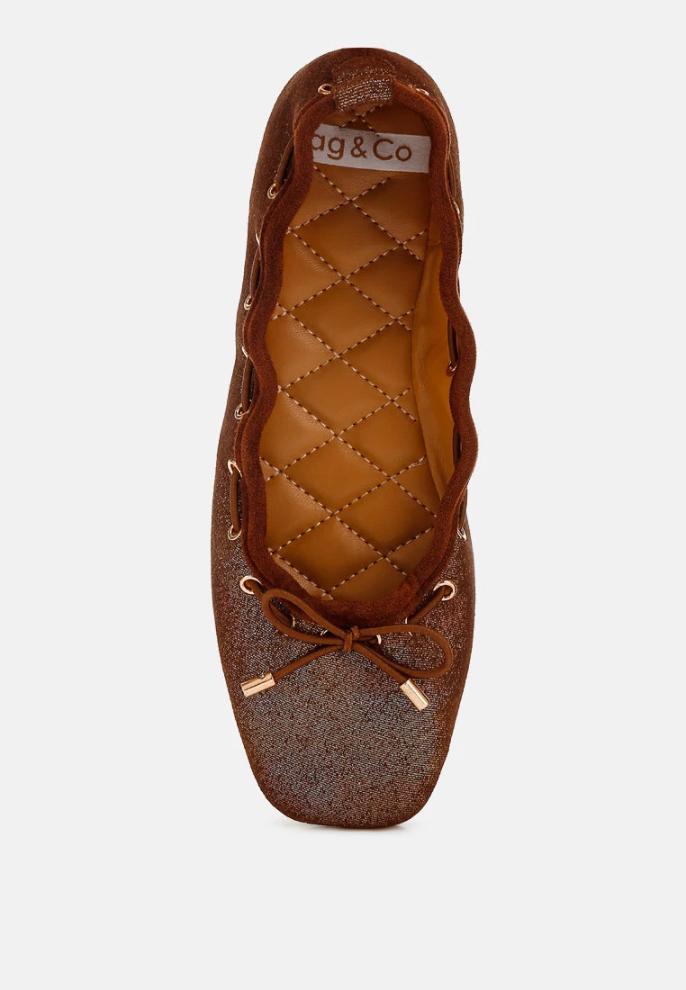 Darlow Drawstring Bow Ballerinas 7 Darlow Drawstring Bow Ballerinas - Image 5