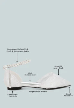 Shrami Pearl & Rhinestone Strap Flat Sandals 29 Shrami Pearl & Rhinestone Strap Flat Sandals -Rag & Co Detail 495259c6 dd7a 46b0 9e47 8b2f2a343906