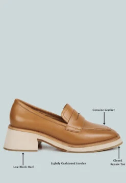 MOORE Lead Lady Loafers In Tan -Rag & Co Ditels