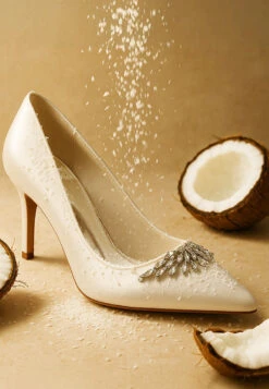 Rhodolia Diamante Brooch Detail Satin Pumps 32 Rhodolia Diamante Brooch Detail Satin Pumps -Rag & Co Done 0029 RCSH5306