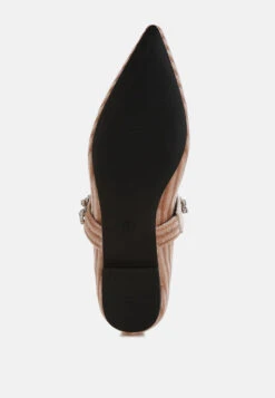 Dresden Diamante Brooch Velvet Ballerinas -Rag & Co Dresden Diamante Brooch Velvet Ballerinas RCSH5303 BEIGE 7 13a44cde 36f5 4d8c 8497 9aa785f794e2