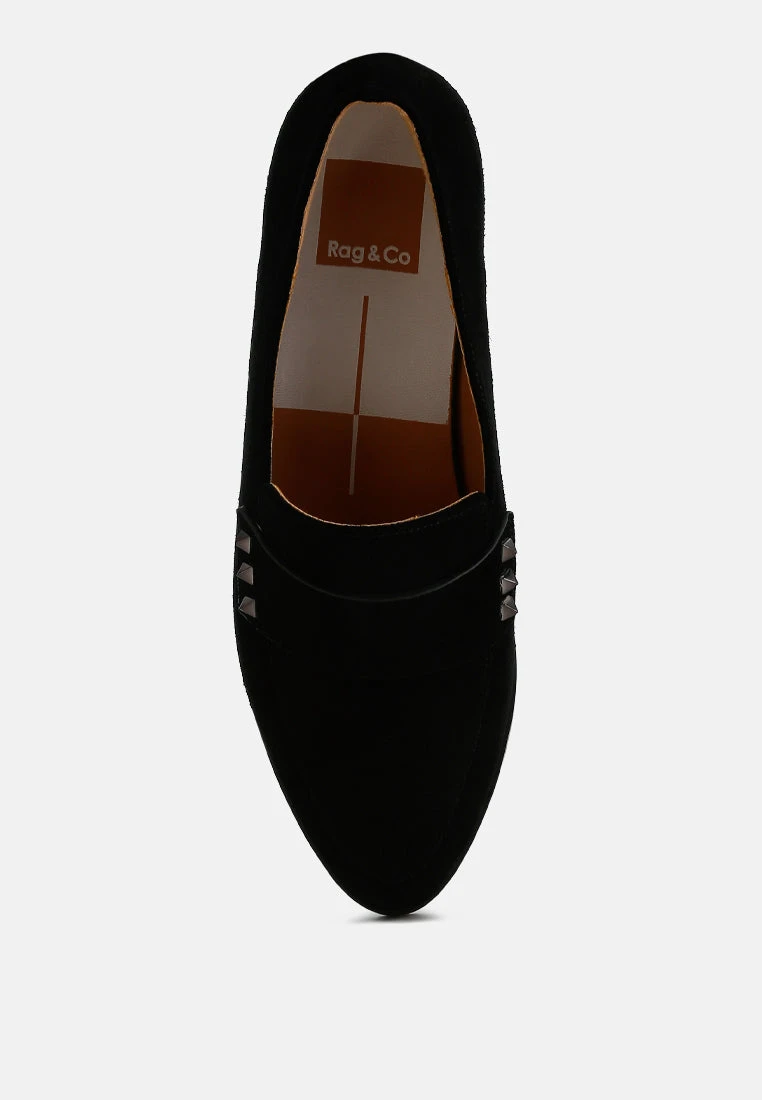 Durance Studded Genuine Suede Loafers 13 Durance Studded Genuine Suede Loafers - Image 11