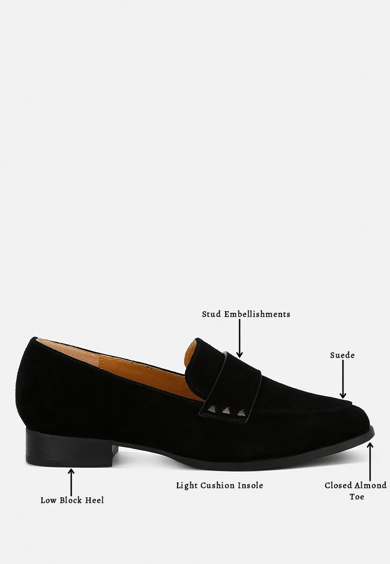 Durance Studded Genuine Suede Loafers 15 Durance Studded Genuine Suede Loafers - Image 13