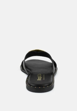 EUDORA Embellished Black Slip-ons -Rag & Co EUDORAEmbellishedBlackSlip ons RCSH4092 BLACK 4 5706f4f4 755e 4f9c 8daf 8ac7d7550c45