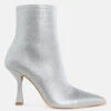 Farnak Metallic Pointed Toe Ankle Boots