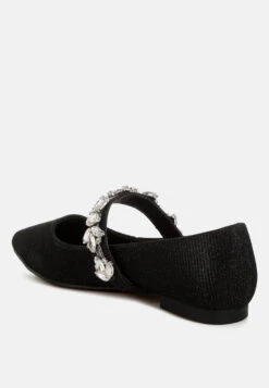 Flavia Diamante Brooch Glitter Ballerinas 40 Flavia Diamante Brooch Glitter Ballerinas -Rag & Co Flavia Diamante Brooch Glitter Ballerinas RCSH5302 BLACK 1 cb01f86e 1e87 4940 a74e 8bbe56ea15a4