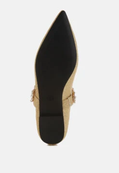 Flavia Diamante Brooch Glitter Ballerinas 26 Flavia Diamante Brooch Glitter Ballerinas -Rag & Co Flavia Diamante Brooch Glitter Ballerinas RCSH5302 GOLD 2