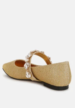 Flavia Diamante Brooch Glitter Ballerinas 24 Flavia Diamante Brooch Glitter Ballerinas -Rag & Co Flavia Diamante Brooch Glitter Ballerinas RCSH5302 GOLD 8 838ad45f dd4f 4a21 b893 edfbe647466f