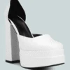 MARTINI White Sky High Platform Sandals 1 MARTINI White Sky High Platform Sandals -Rag & Co GIF White