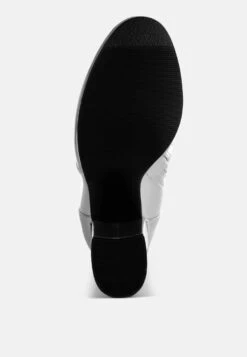 Halara Metallic Pleather Long Boots -Rag & Co HalaraMetallicPleatherLongBootsRCSH5209SILVER 7