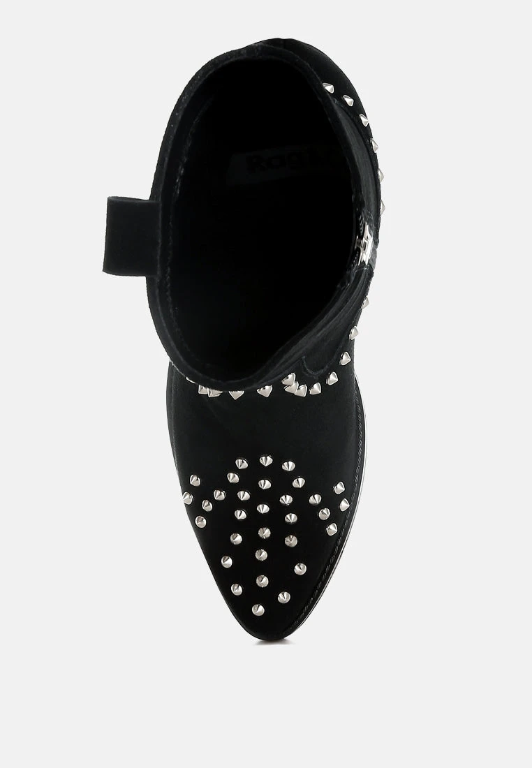 Hira Studs Embellished Cowboy Boots 12 Hira Studs Embellished Cowboy Boots - Image 10