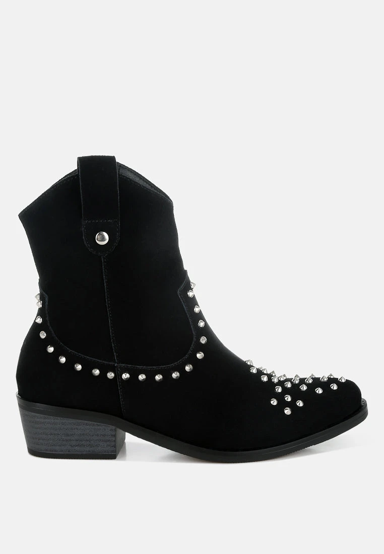 Hira Studs Embellished Cowboy Boots 8 Hira Studs Embellished Cowboy Boots - Image 6