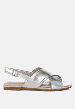Kanon Metallic Pleather Criss-Cross Flats 20 Kanon Metallic Pleather Criss-Cross Flats -Rag & Co Kanon Metallic Pleather Criss Cross Flats RCSH5480 9 d0d4bbb4 0d38 4cbc a7b1 44b3de404442