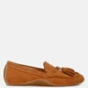 Kipstar Real Suede Leather Tassel Loafers 1 Kipstar Real Suede Leather Tassel Loafers -Rag & Co KipstarSuedeRoundToeTasselLoafersRCSH5119TAN 2