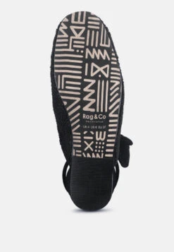 KUBA African Intricate Embroidery Black Mules -Rag & Co KubaAfricanIntricateEmbroideryBlackMules RCSH2865 Black 8