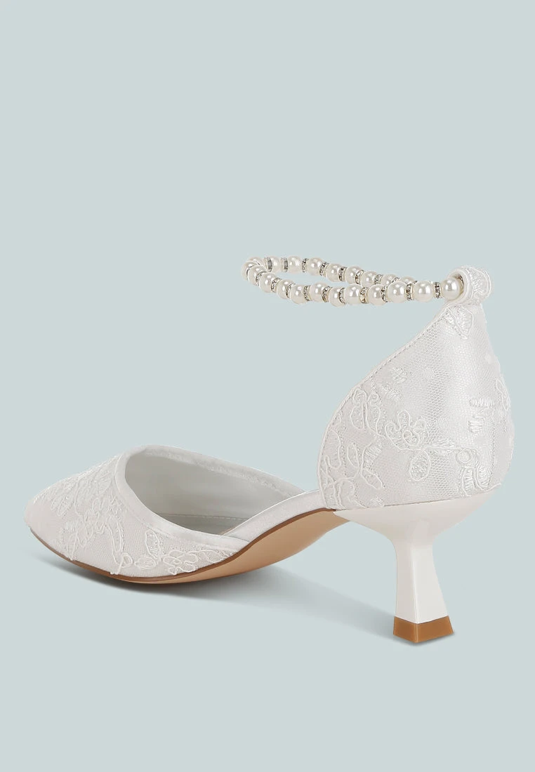 Laika Lace Kitten Heel Sandals 7 Laika Lace Kitten Heel Sandals - Image 5