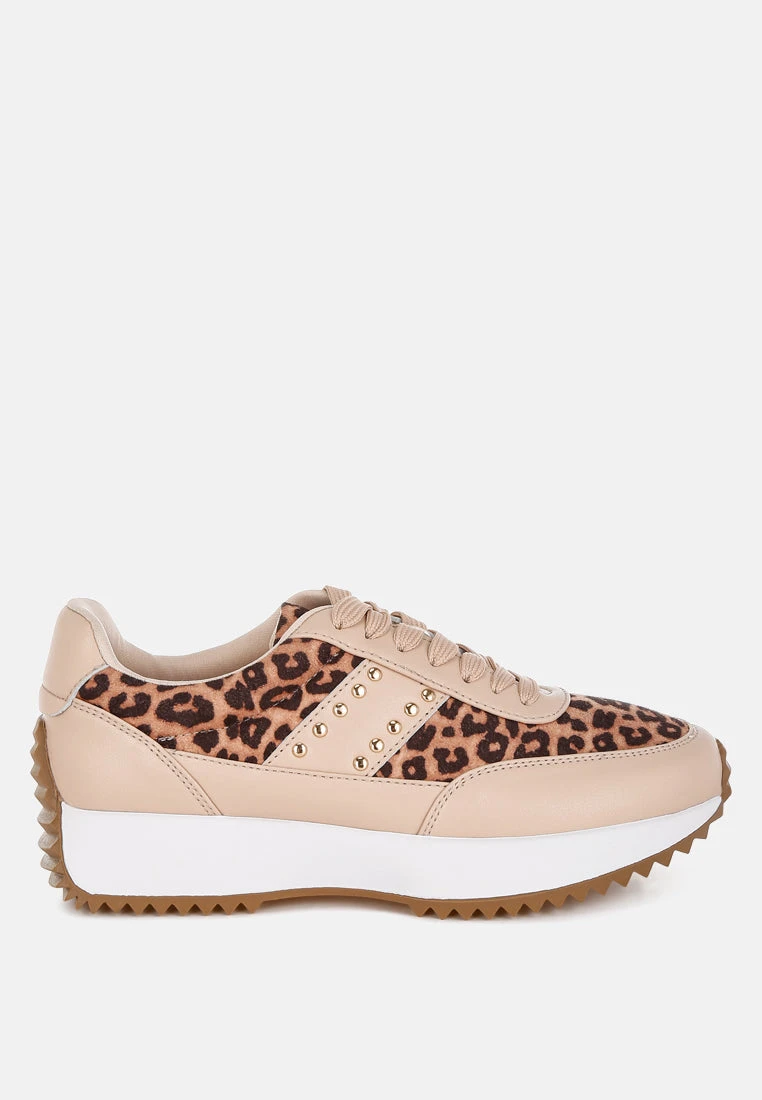 Lepark Real Leather Leopard Print Sneakers 2 Lepark Real Leather Leopard Print Sneakers