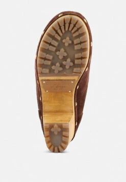 MAAYA Brown Handcrafted Collared Suede Boot 15 MAAYA Brown Handcrafted Collared Suede Boot -Rag & Co MAAYABrownHandcraftedCollaredSuedeBoot RCSH2961 Brown 3