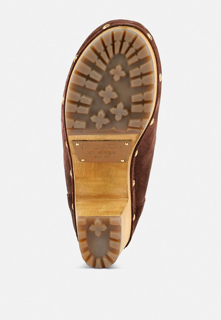 MAAYA Brown Handcrafted Collared Suede Boot 9 MAAYA Brown Handcrafted Collared Suede Boot - Image 7