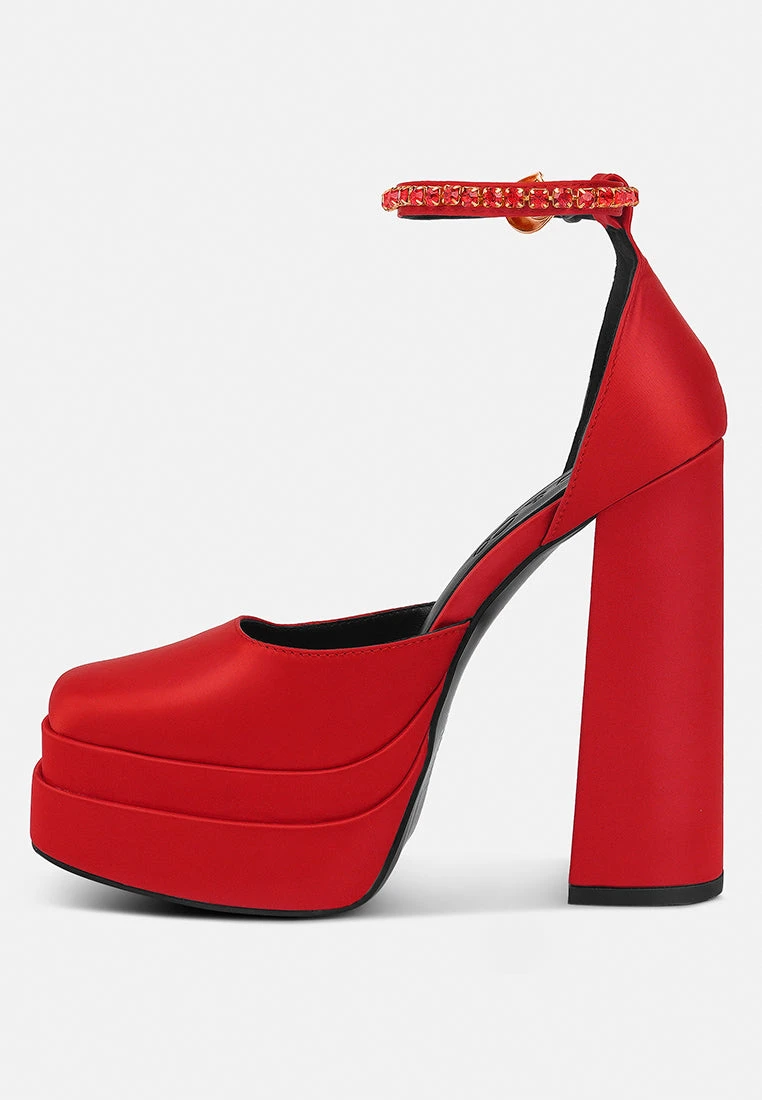 MARTINI Red Sky High Platform Sandals 6 MARTINI Red Sky High Platform Sandals - Image 4