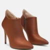 MELBA Pointed Toe Stiletto Boot In Brown 2 MELBA Pointed Toe Stiletto Boot In Brown -Rag & Co MELBAPointedtoeStilettoBootinBrown RCSH2680 Brown 7